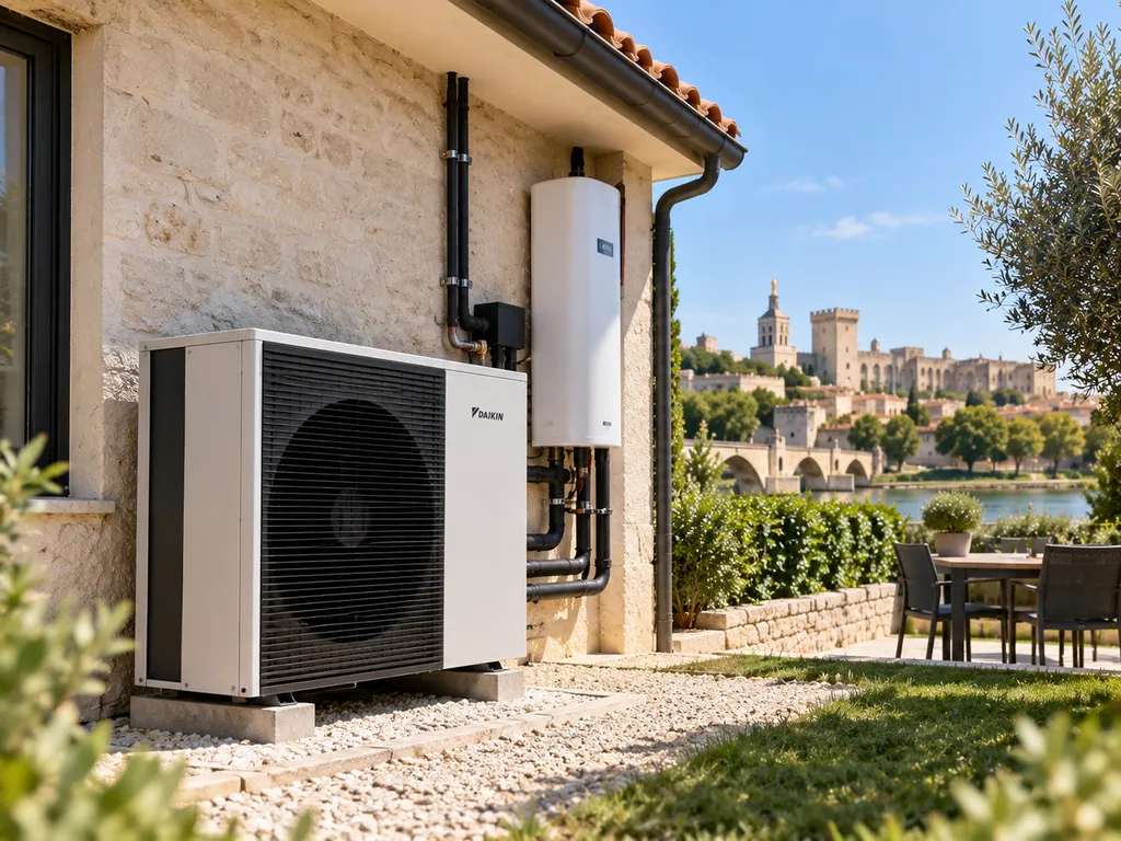 Pompe à chaleur air/eau haute température avec radiateurs à Avignon