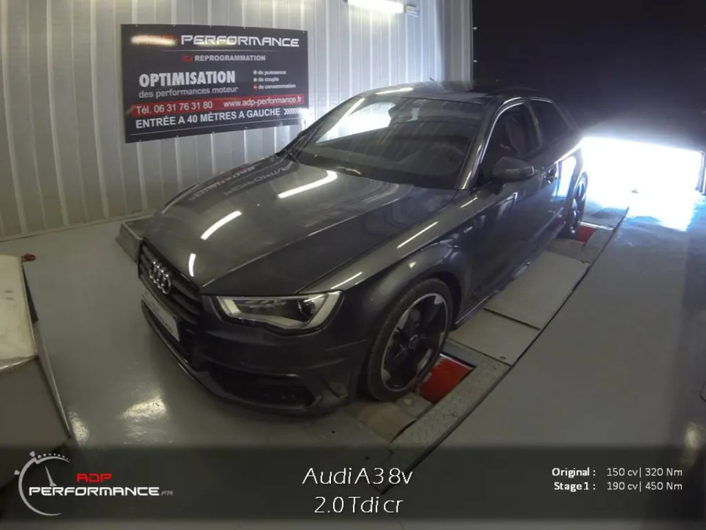 Reprogrammation moteur Audi A3 2.0 Tdi 150