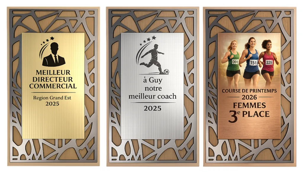 TROPHEE PRESTIGE BOIS ET METAL REF. 1145