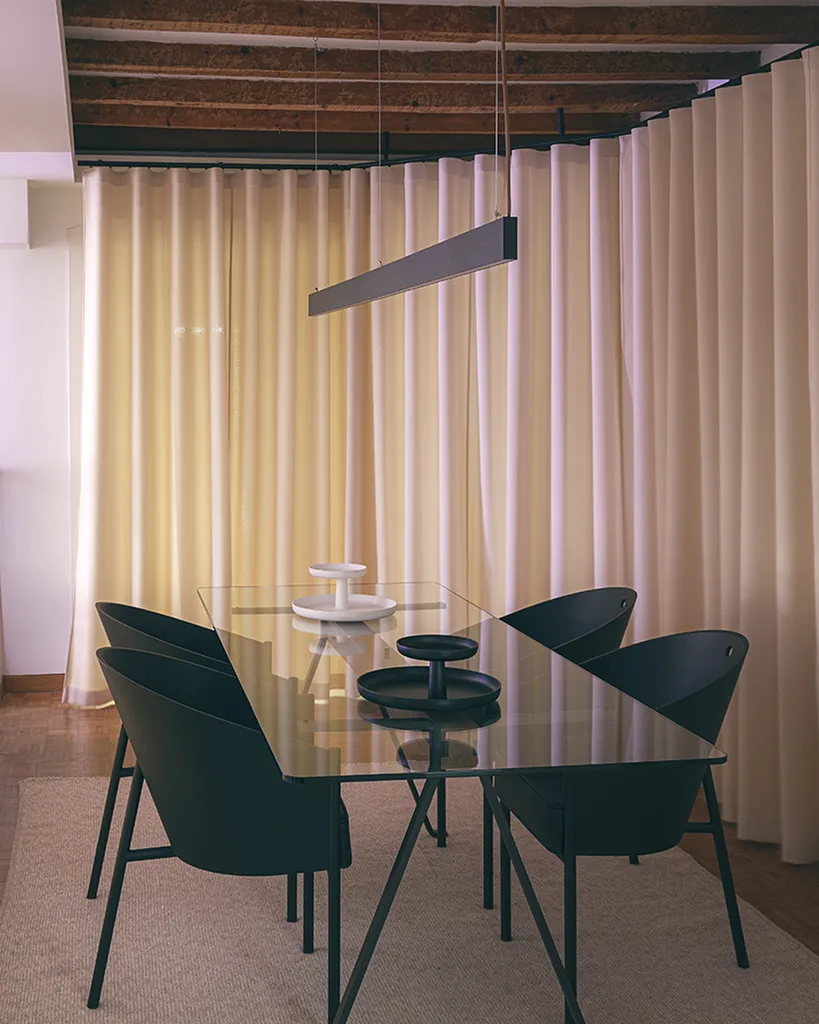 Rideau textile acoustique