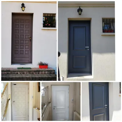 Installation d’une porte d’entrée hybride ALU/PVC moderne sur mesure à Saint-Gratien (95210) dans le Val-d’Oise