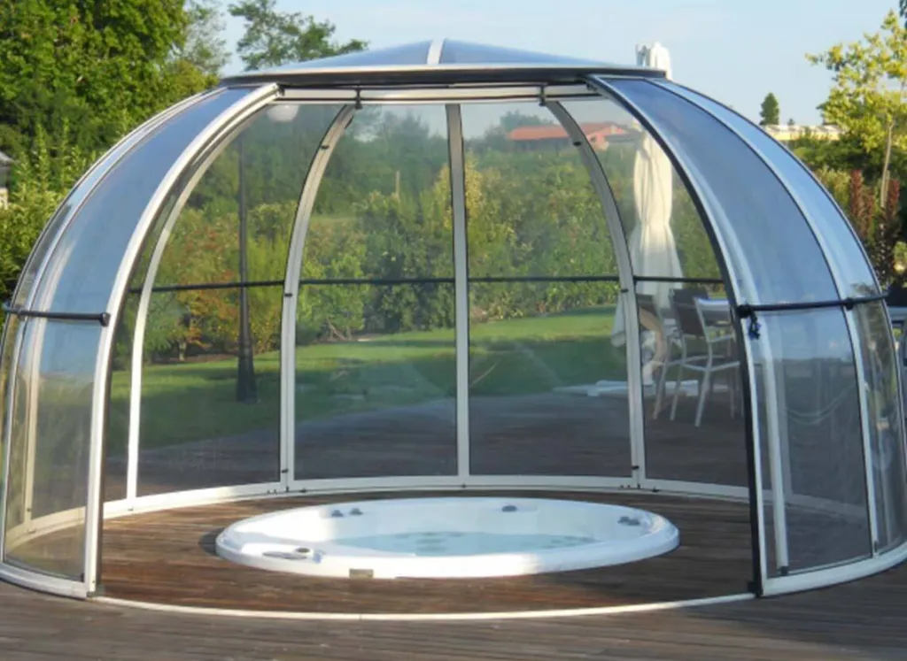 Spa rond Jacuzzi® Alimia 4 à 5 places Collection Design : l’élégance du spa rond pour un bien-être partagé