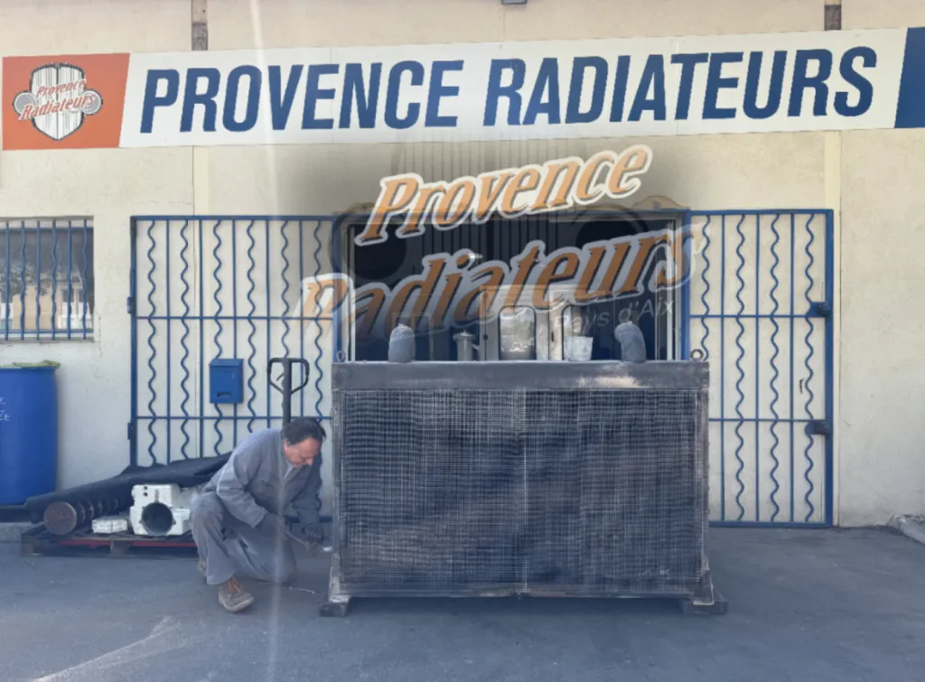 Fabrication de radiateur de refroidissement grue portuaire, à Fos-sur-Mer.