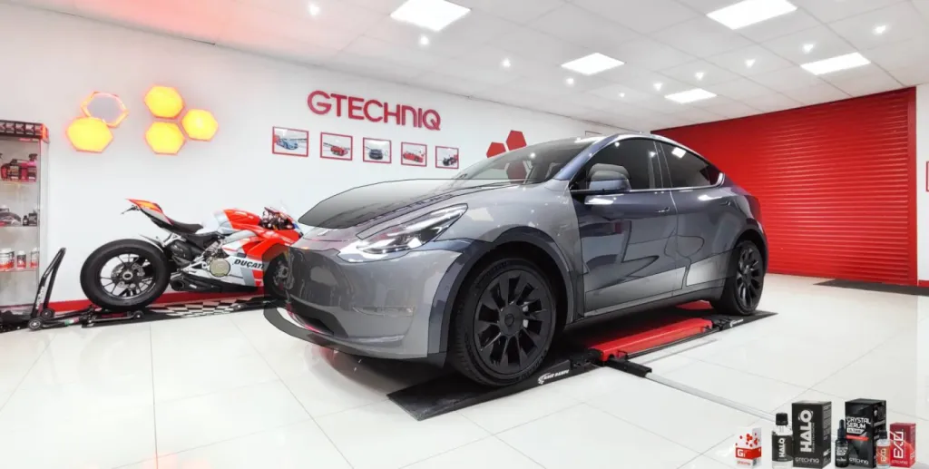 TESLA MODEL Y - PROTECTION PPF XPEL + CERAMIQUE GTECHNIQ A VALENCIENNES