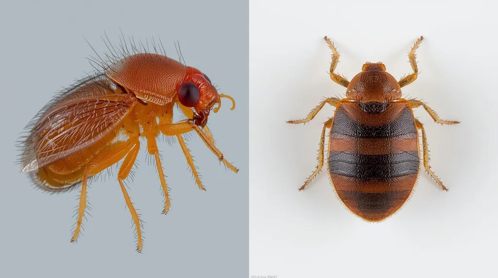 comparaison entre puces et punaises de lit