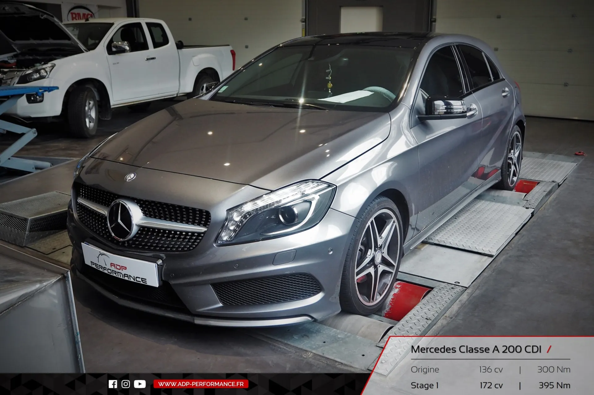Reprogrammation moteur St Martin de Crau - Mercedes Classe A 200 CDI 136cv - ADP Performance