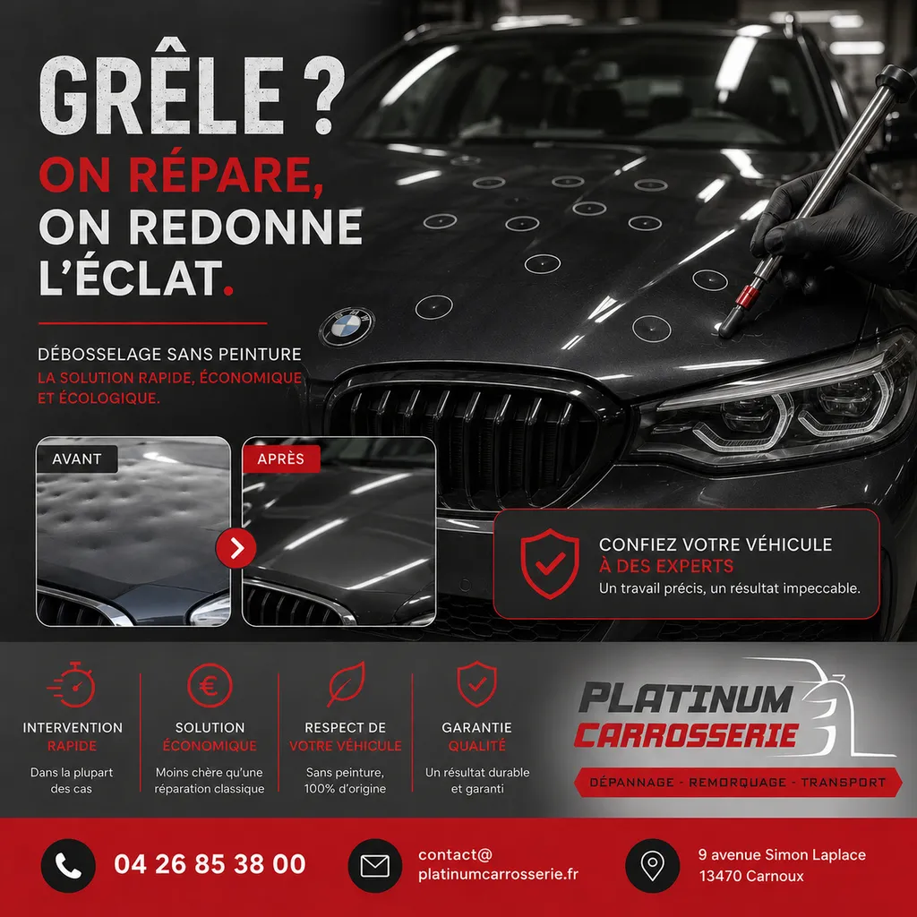 Debosselage suite à la grêle 