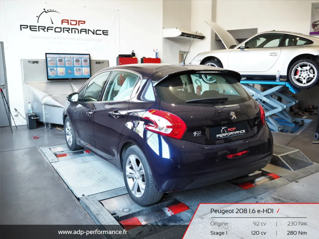 Reprogrammation moteur Carpentras - Peugeot 208 1.6 e-HDI 92 - ADP Performance