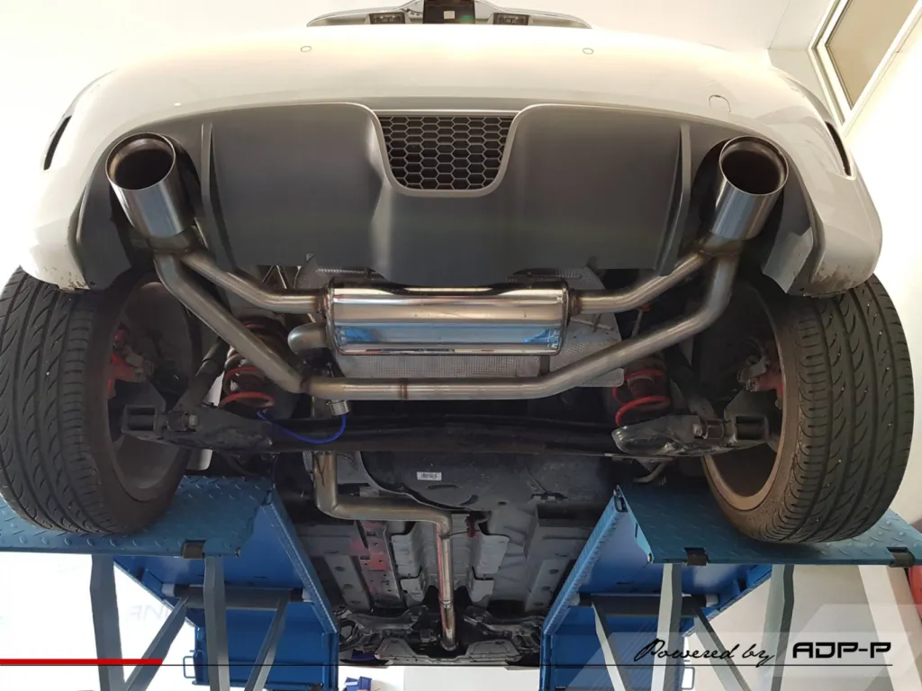 Ligne d'échappement à valves Fiat 500 abarth