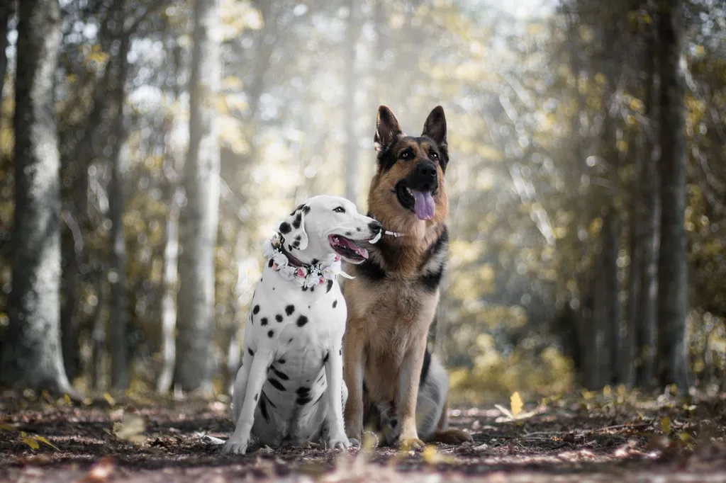 dalmatien et berger allemand
