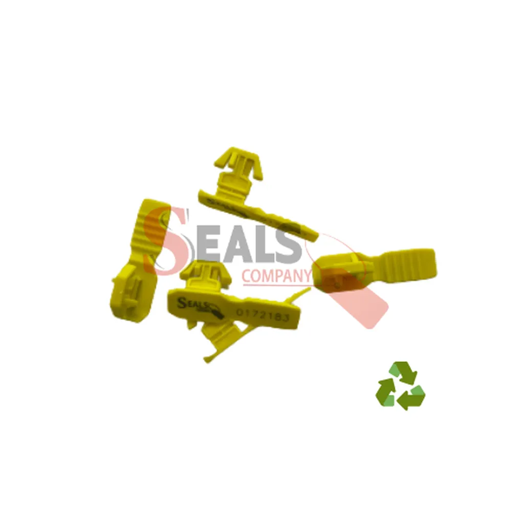 Scellé clip CLIPBACSEALS pour conteneurs plastiques BACSEALS – longueur fixe 38,3 mm