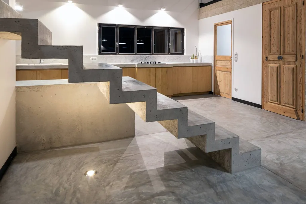 escalier sol plan de cuisine en béton 13300 Salon de Provence