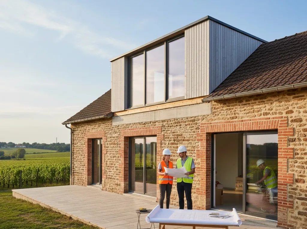 Surélévation de maison à Latresne par le groupe Renov