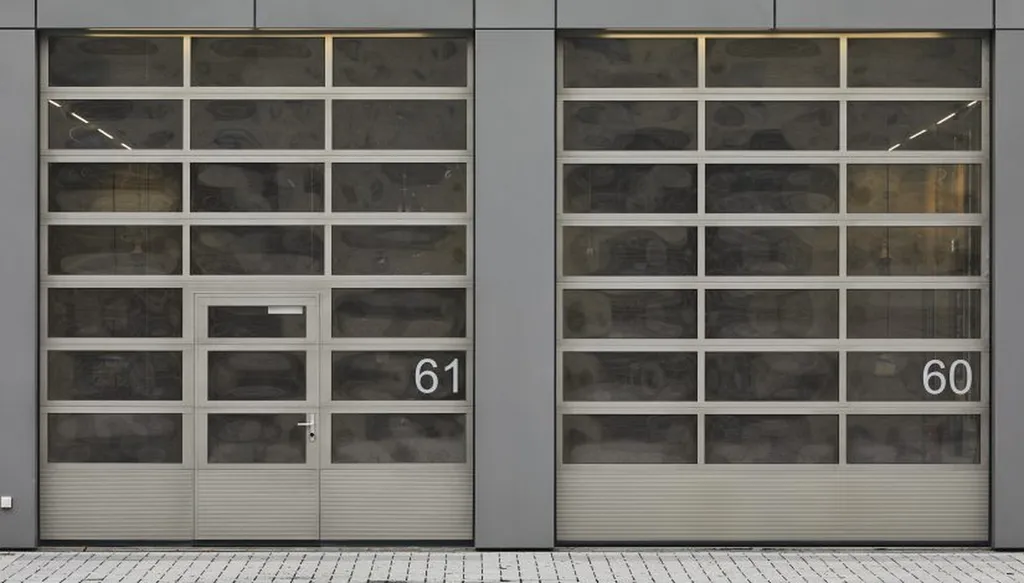 porte sectionnelle alu 60mm local industriel marseille