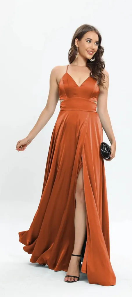 Robe de demoiselle d'honneur terracotta Marseille