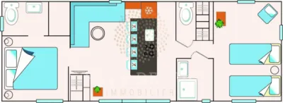 Maison 3 pièce(s) 2 chambre(s) 38.4 m² Les Issambres (83380)