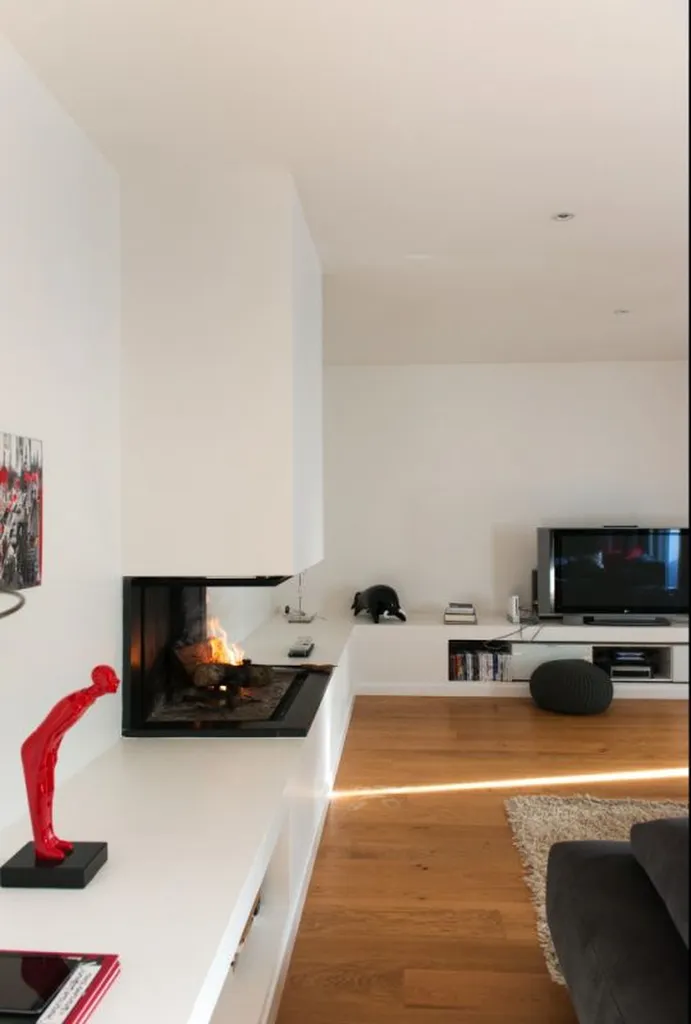 Installation de cheminée design sur mesure à Bruges
