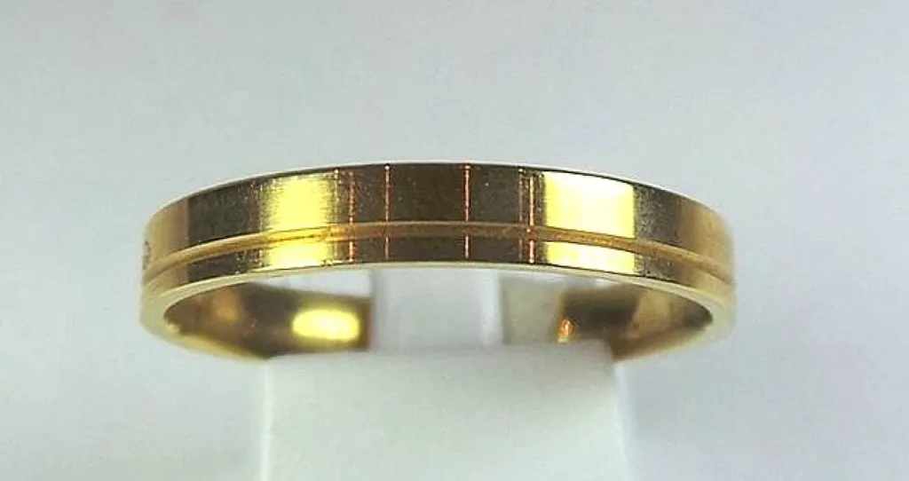 Bague homme or jaune 18k