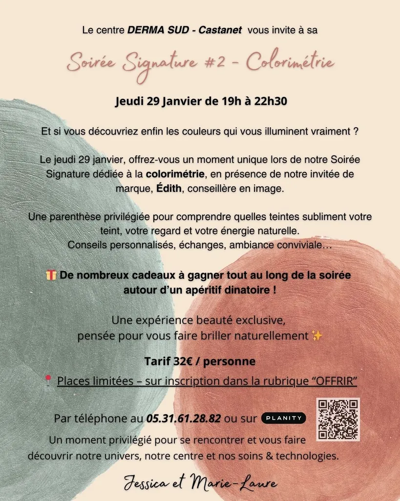 Soirée Signature DERMA SUD Colorimétrie