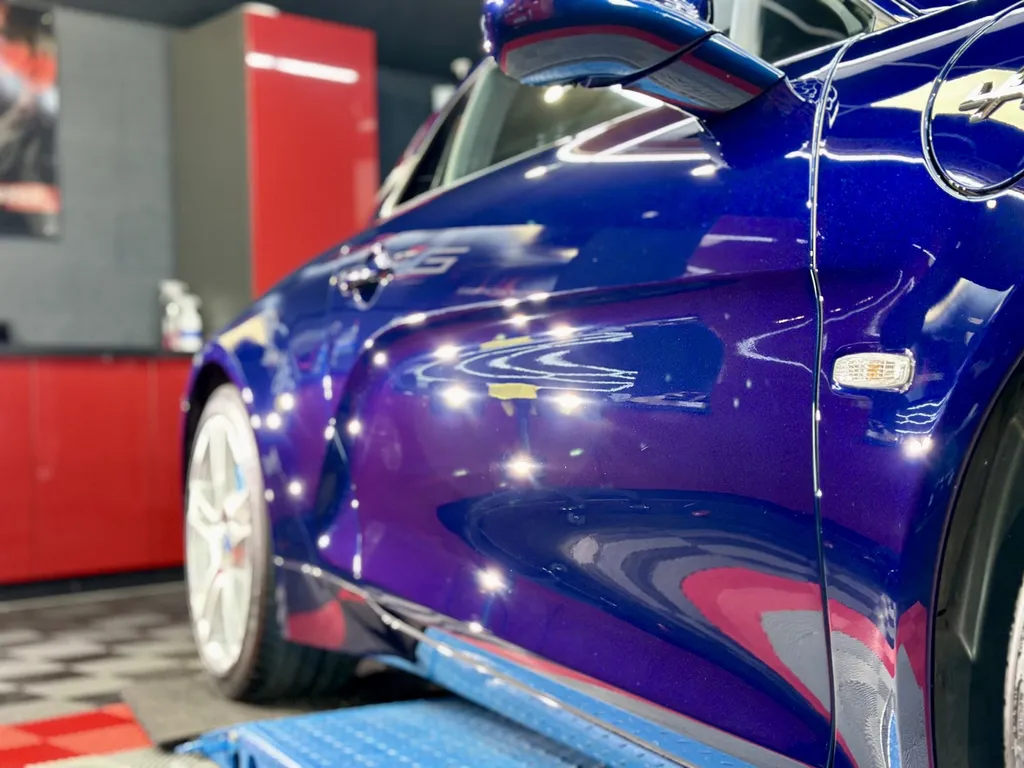 Traitement céramique chez EMB DETAILING protection carosserie spécialiste Alpine A110 sur Lyon