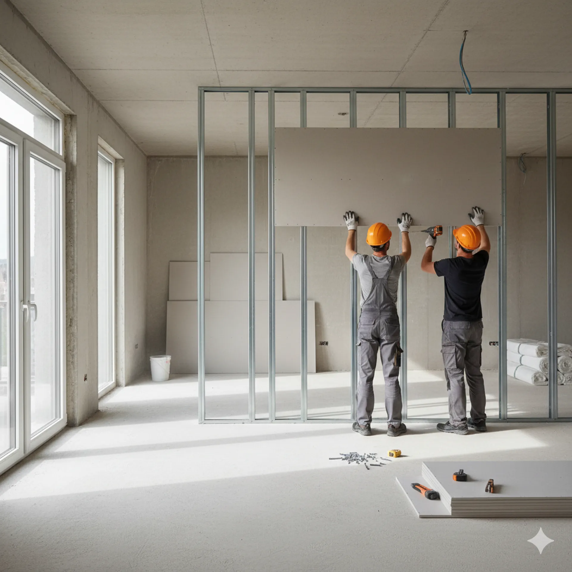 Pose placo pour cloisons à Blois