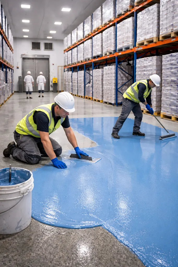 Entreprise experte dans la pose de résine technique pour zones de stockage frigorifique situées à Toulouse Haute Garonne 31