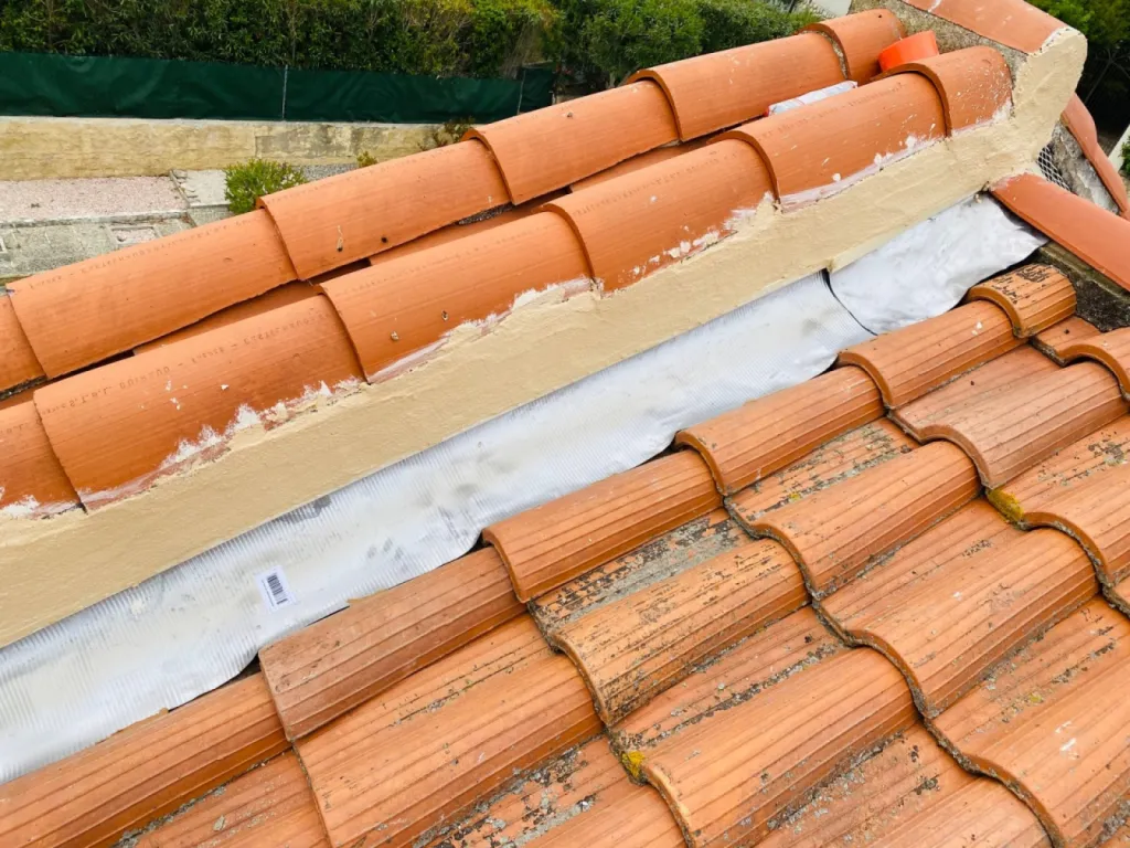 enduit de finition sur solin à martigues