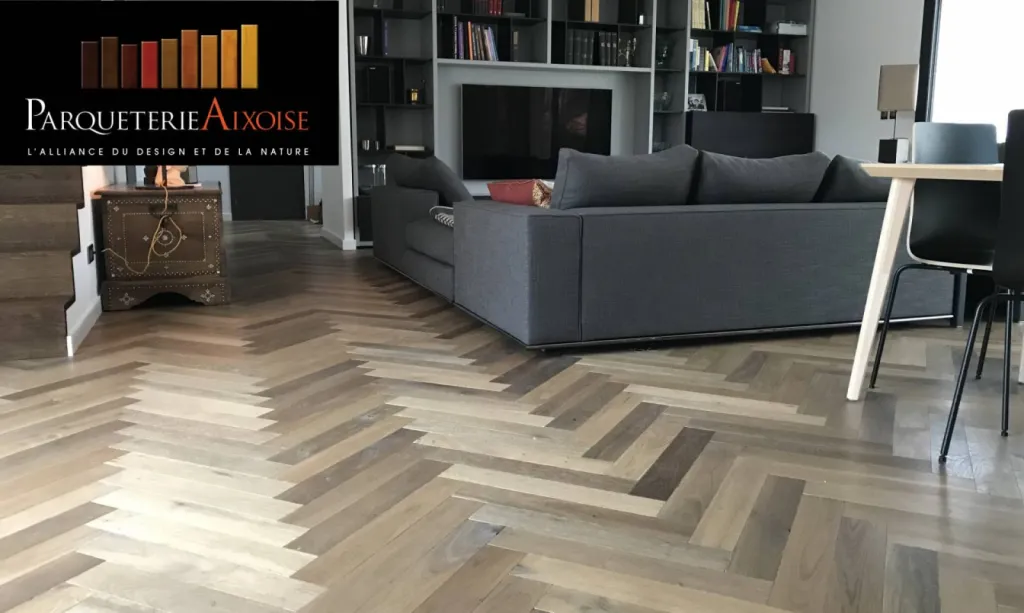 Parquet en Chevron Parqueterie Aixoise