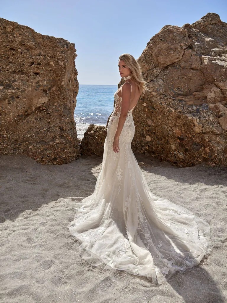 Robe de mariée sirène moderne avec dos nu Manosque