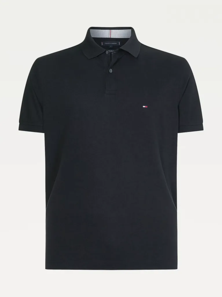 Polo noir manches courtes homme - Tommy Hilfiger