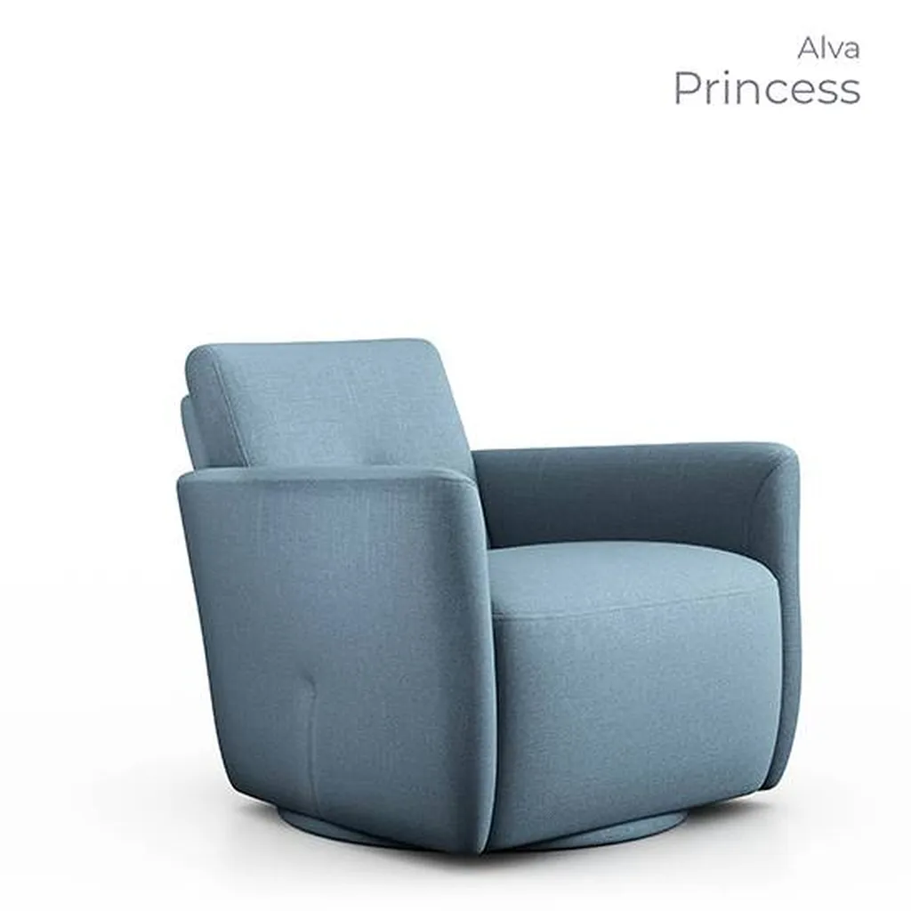 Vente d'un fauteuil fixe ou relax en tissu ou en cuir ALVA
