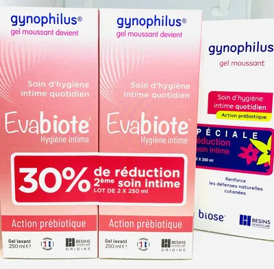 Evabiote moussant netoyant intime en pharmacie marseille