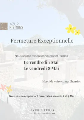 Fermeture exceptionnelle 