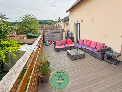 A acheter, maison de 85 m² sur un terrain de 140 m²et garage sur la commune de CAUDEBEC LESELBEUF 76320