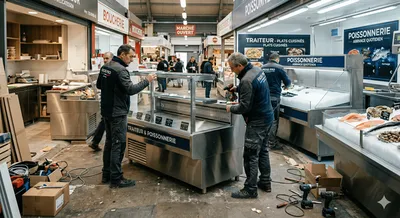 Mise en place de vitrines réfrigérées pour traiteurs et poissonneries dans tout le secteur PACA