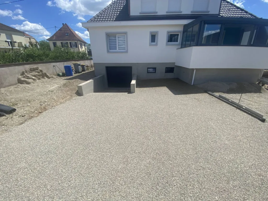 Comment faire une descente de garage d'une maison à Strasbourg CLK 