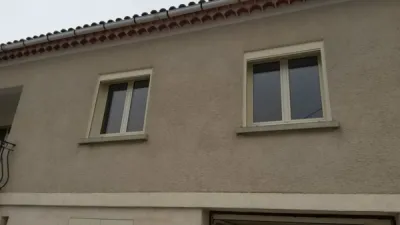 Fenêtre deux vantaux laqué crème