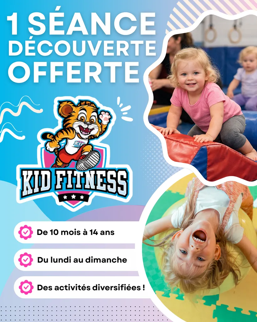 Kid Fitness : offrez à votre enfant un cours d’essai gratuit, ludique, sportif et sans engagement toute la semaine