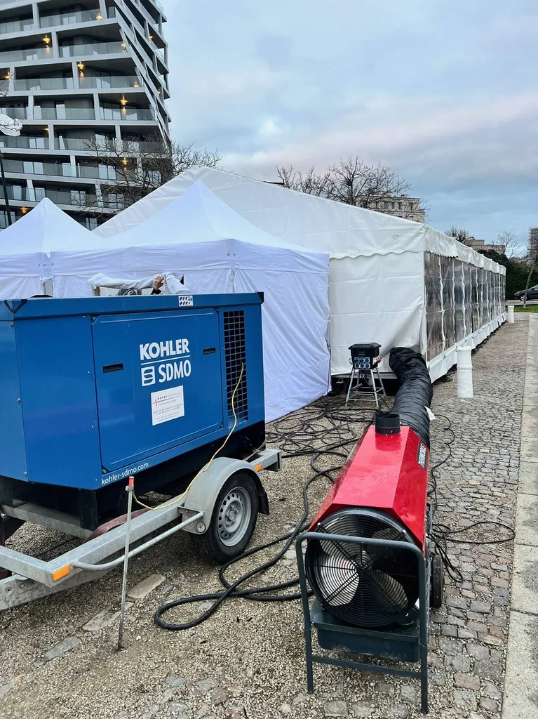 Location canon à air pulsé 45 kW au Havre