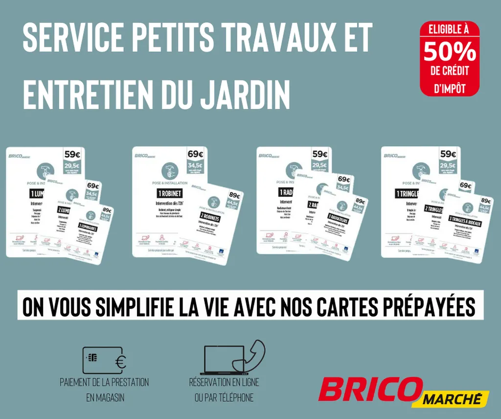 Cartes petits travaux