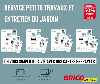 Cartes petits travaux