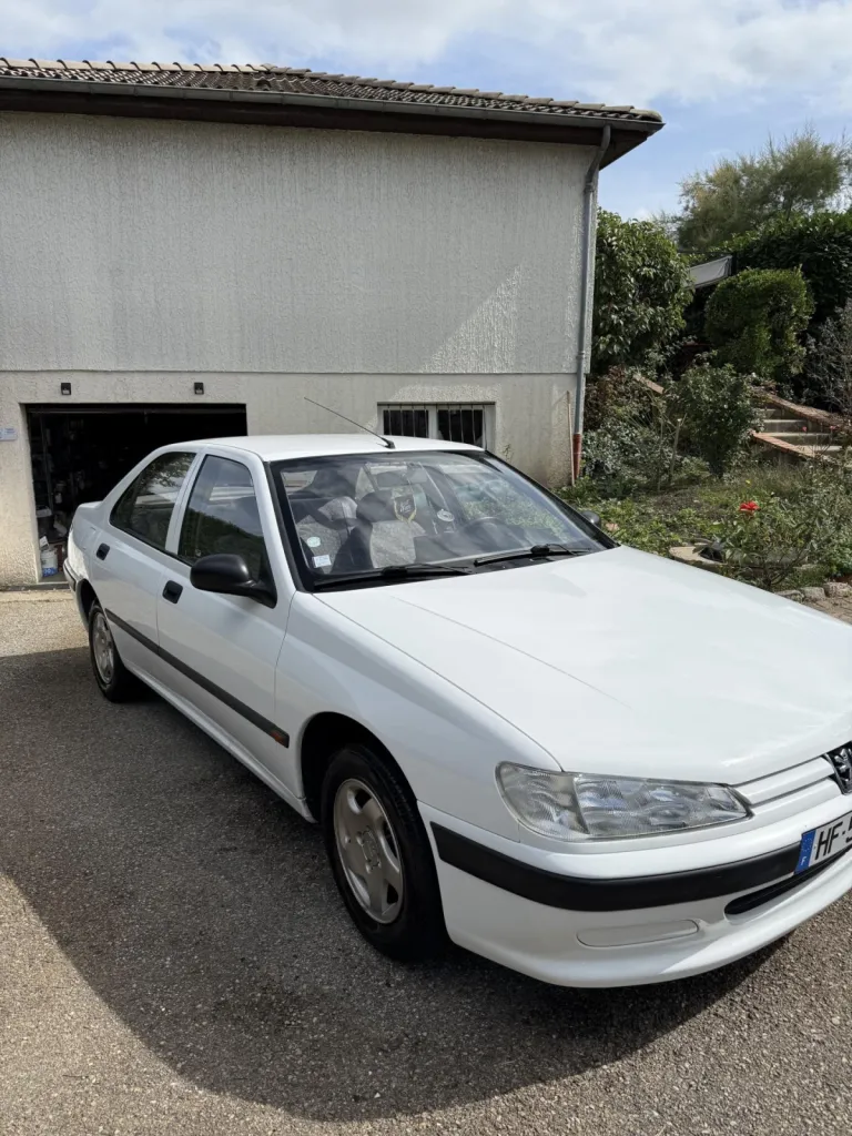 Lustrage expert avec cire protectrice Peugeot 406 remise en valeur à Bonson