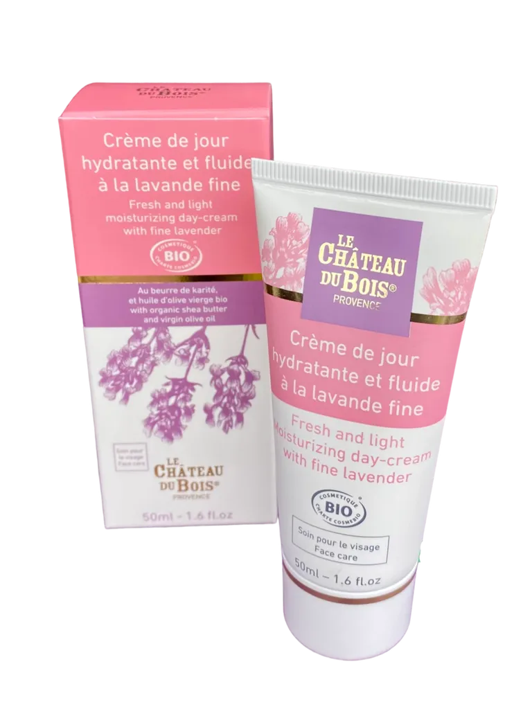 Crème de jour hydratante à la lavande fine AOP de Haute-Provence adaptée aux végans
