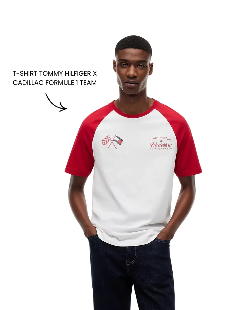 T-SHIRT TOMMY HILFIGER X CADILLAC FORMULE 1 TEAM - Urban Chic 