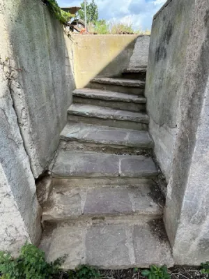 Aménagement extérieur d'un escalier à Furdenheim 