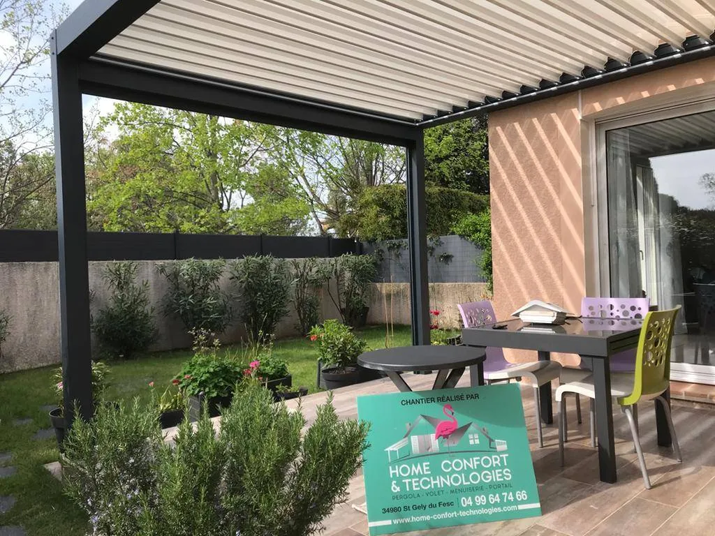 Pergola motorisée à Nîmes : Installation et contraintes Électrique