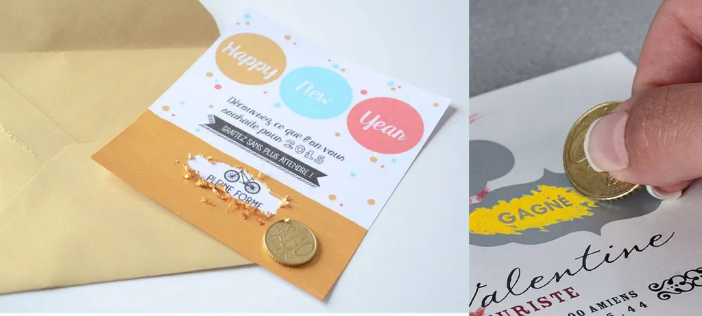 graphiste marseille création carte à gratter et impression personnalisée