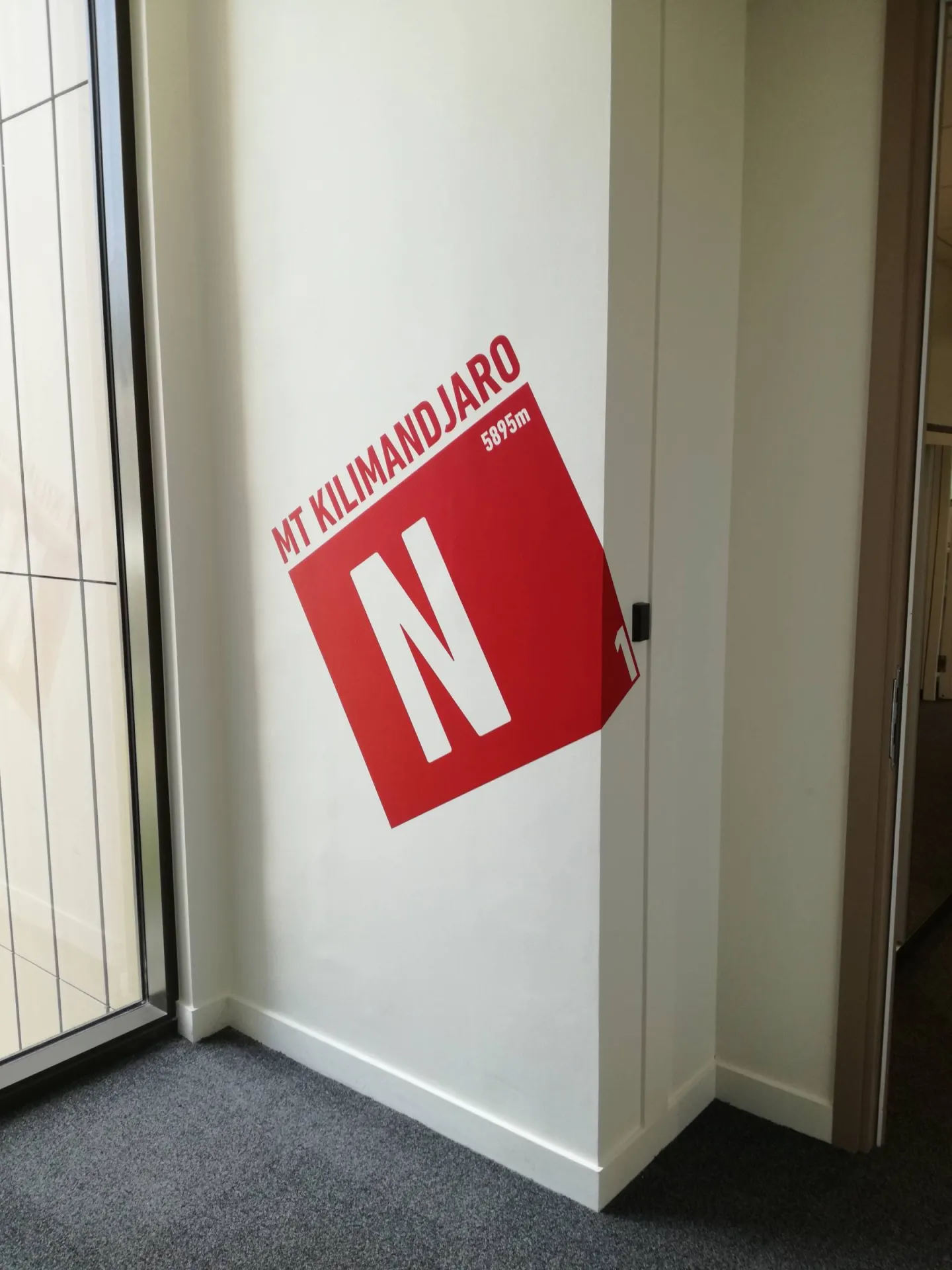 Signaltique étage adhésif babolat à Lyon