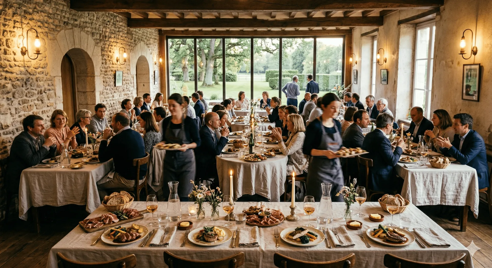 Réservation d'une table et organisation d'événements sur-mesure dans notre grand restaurant bistronomique proche Bernay
