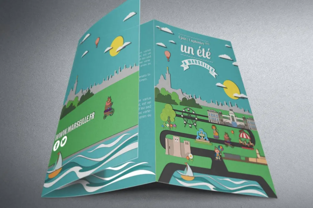graphiste création graphique et impression de flyer prospectus dépliant évènement marseille nice